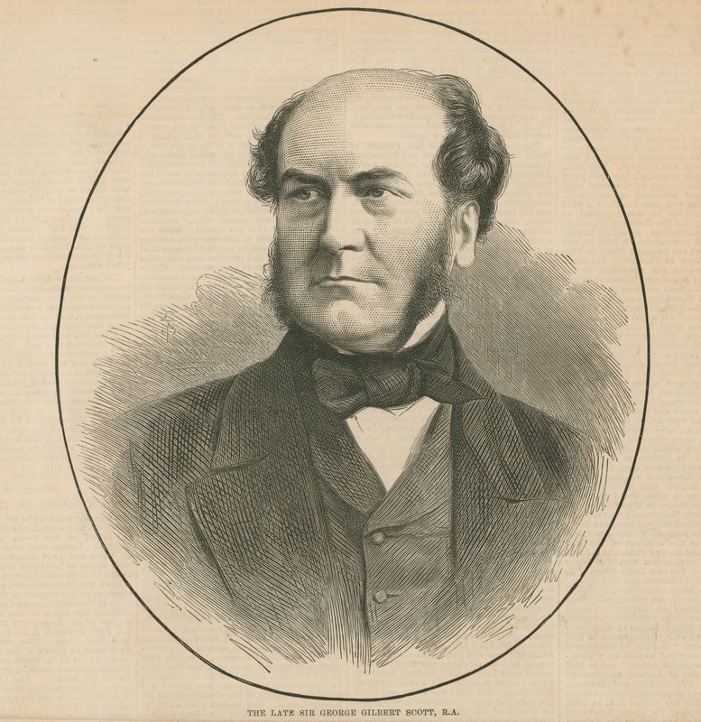 Merhum Sir George Gilbert Scott, RA, mimar by English School