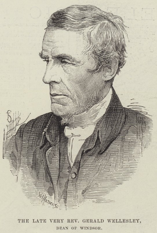 Rahmetli Muhterem Gerald Wellesley, Windsor Dekanı (gravür) by English School