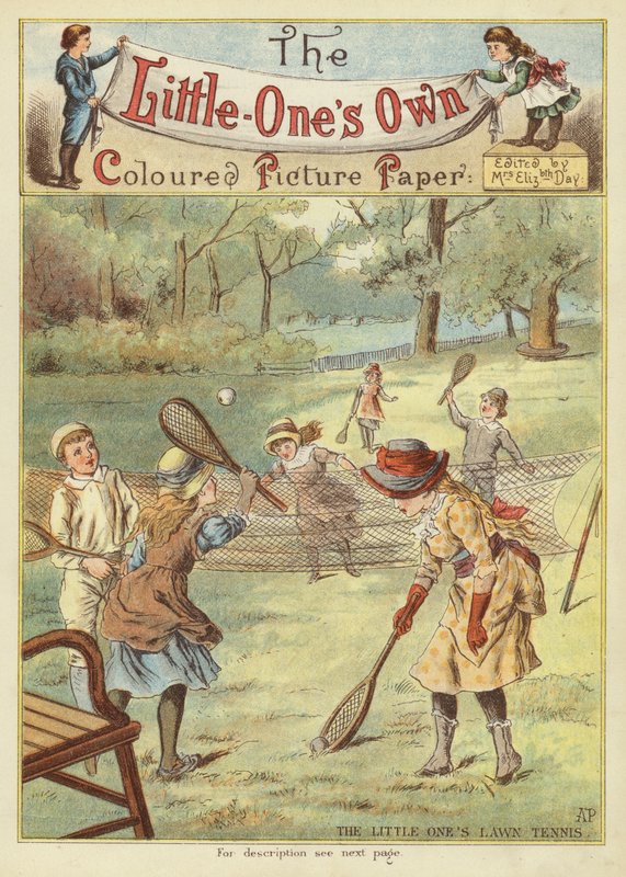 Küçüklerin çim tenisi (chromolitho) by English School