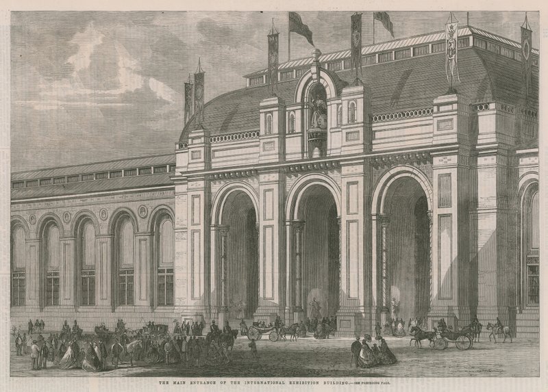 1862 Uluslararası Sergisinin ana girişi by English School