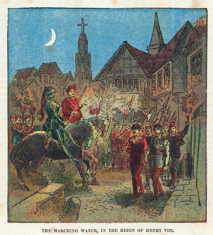 Kral Henry VIII saltanatında yürüyen saat by English School