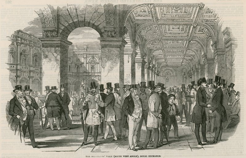 Tüccarlar yürüyor (güney batı açısı), Royal Exchange by English School