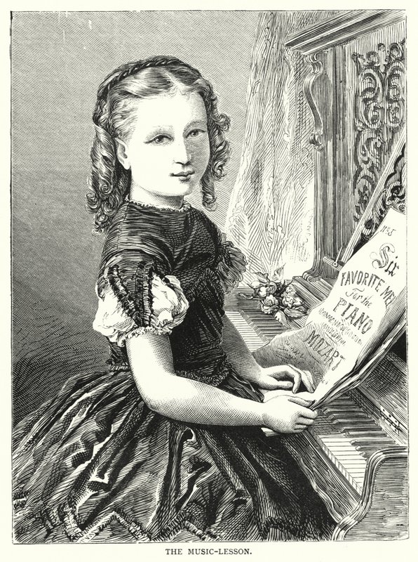 Müzik dersi (gravür) by English School