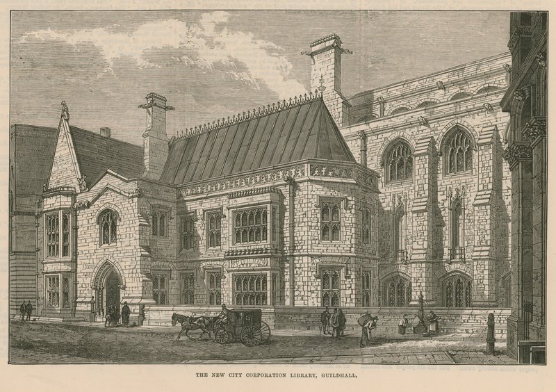 Yeni City Corporation Kütüphanesi, Guildhall, Londra by English School