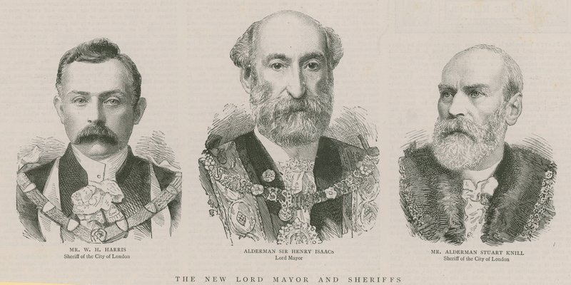 Yeni Lord Mayor ve Şerifler: Alderman Sir Henry Isaacs, Lord Mayor by English School