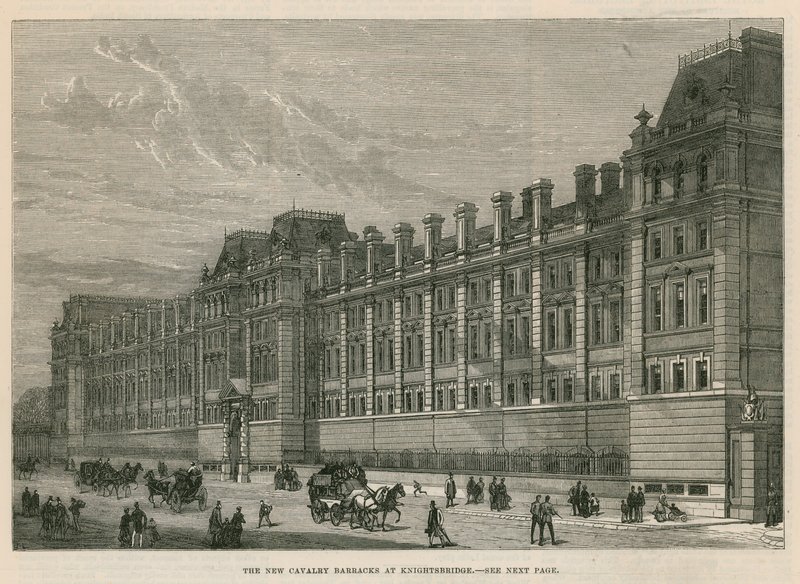 Knightsbridge'deki yeni süvari kışlası by English School