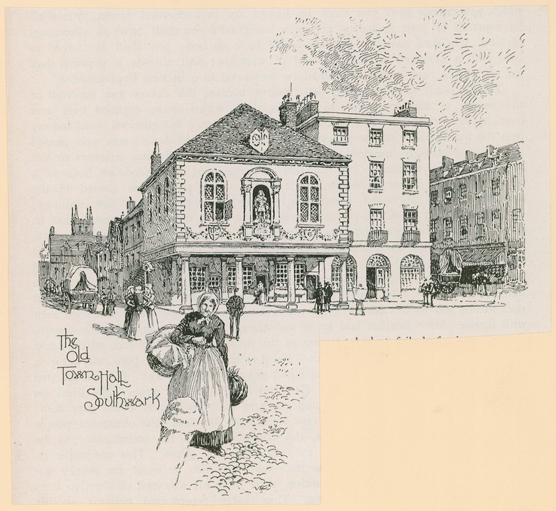 Eski Belediye Binası, Borough High Street, Southwark, Londra by English School