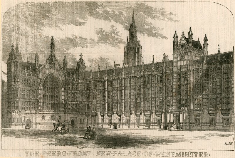 Akran cephesi, yeni Westminster Sarayı, Londra by English School