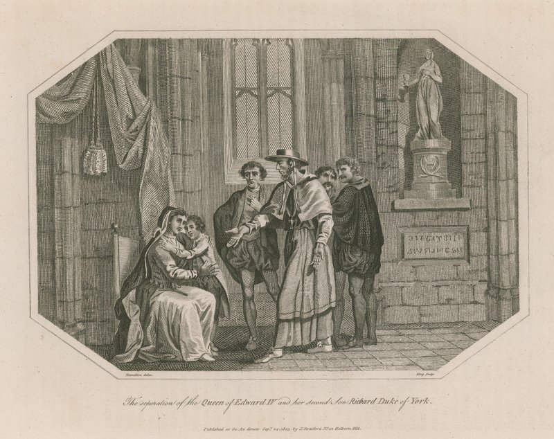 Edward IV Kraliçesi ile ikinci oğlu York Dükü Richard