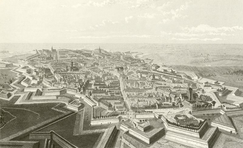 Lille şehri ve kalesi by English School