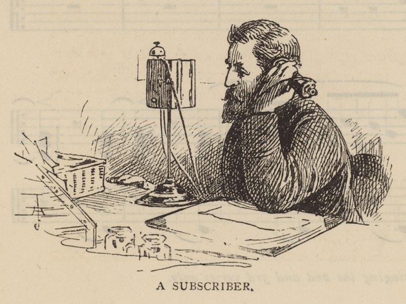 Telefonun çalışması: bir abone by English School