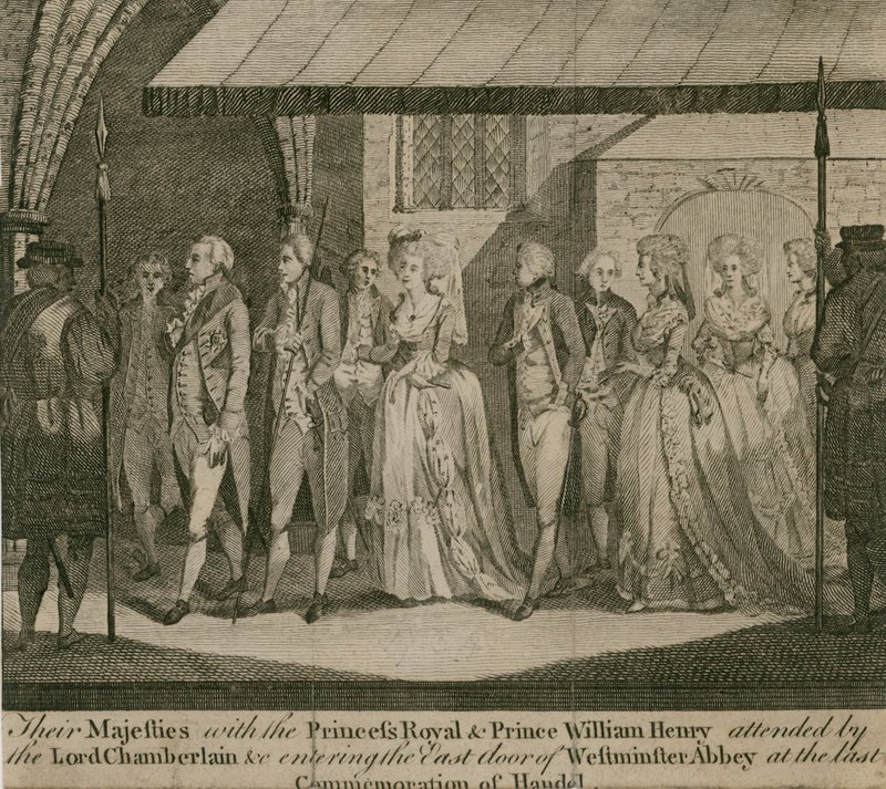 Prenses Kraliyet ve Prens William Henry ile Majesteleri by English School