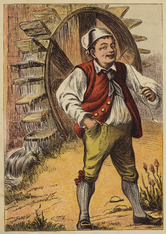 Bir Jolly Miller Vardı (renkli gravür) by English School