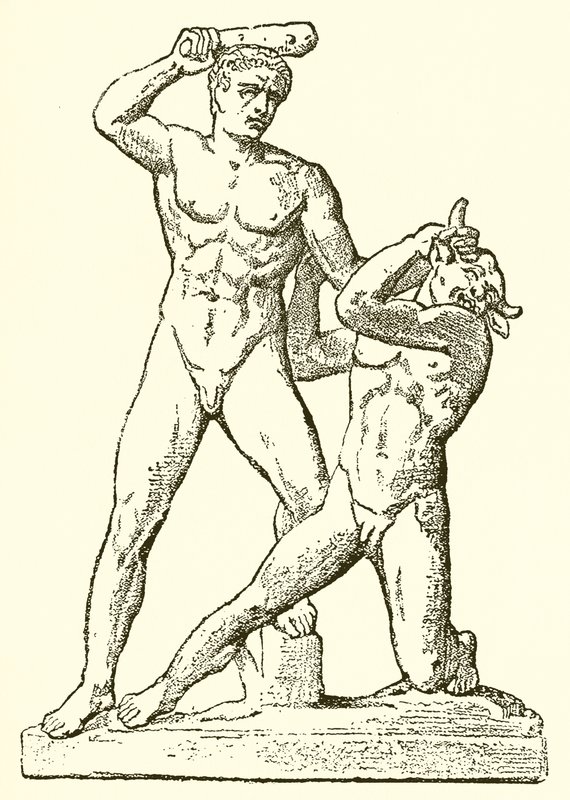 Theseus ve Minotor by English School