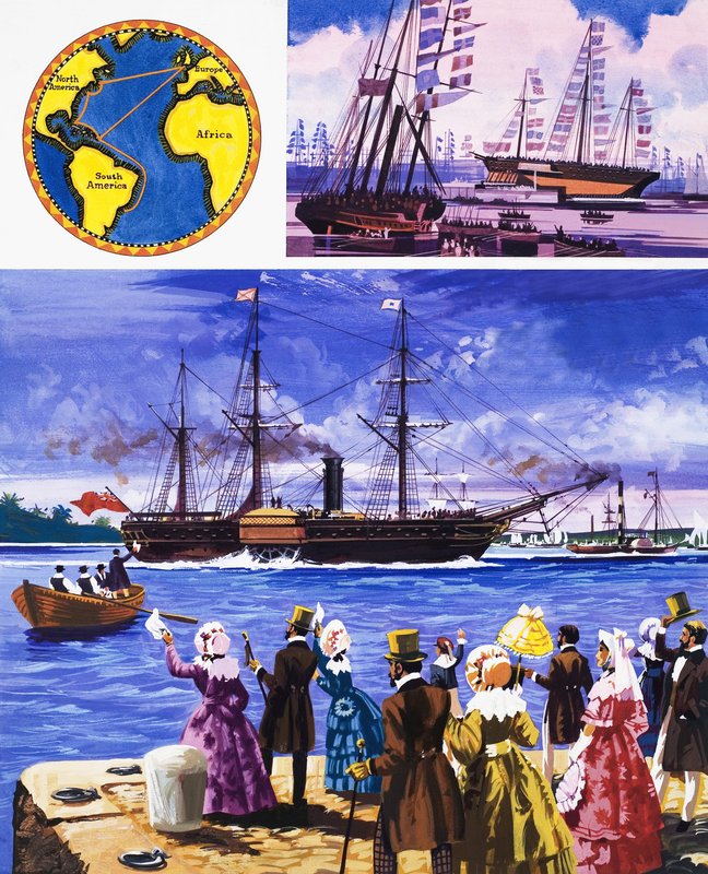 Yedi Denize Açıldılar: Büyük Vapurlar, Beyaz ve Altın (Kraliyet Posta Hattı) by English School