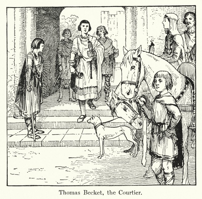 Thomas Becket, saray mensubu by English School