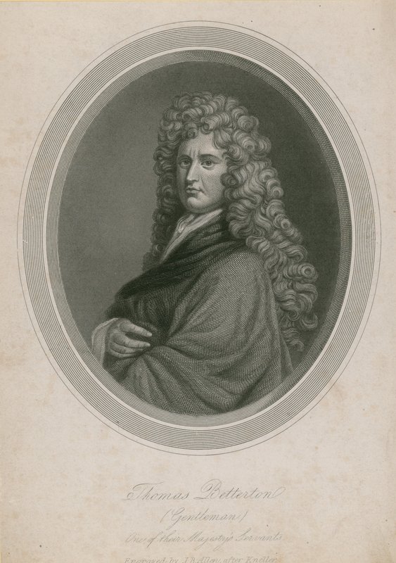 Thomas Betterton (Beyefendi), Majestelerinin Hizmetkarlarından biri by English School