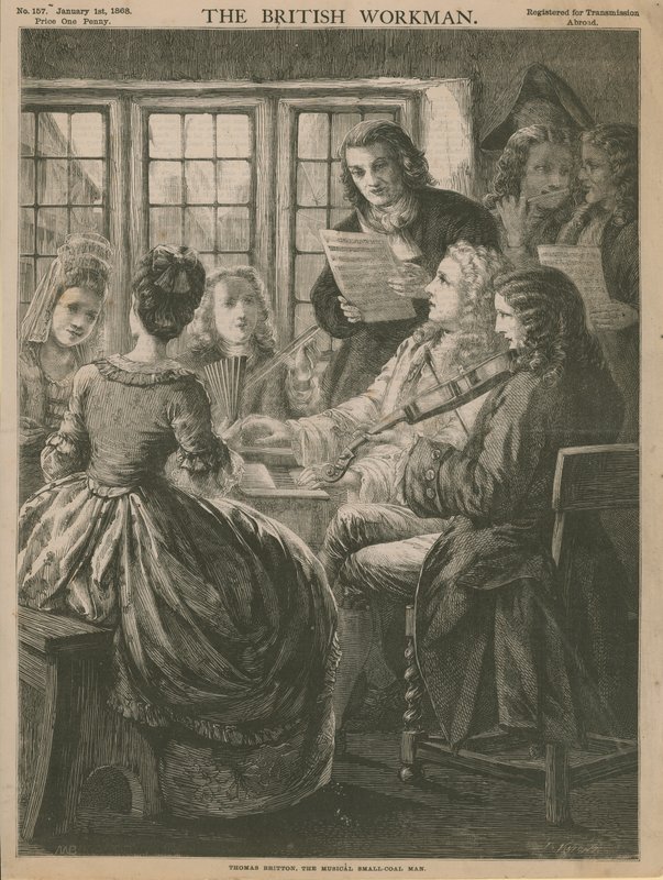 Thomas Britton, müzikal küçük kömür adamı by English School
