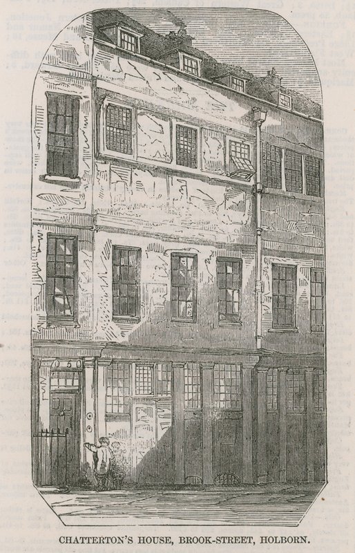 Thomas Chatterton Evi, Brooke Caddesi, Holborn, Londra by English School