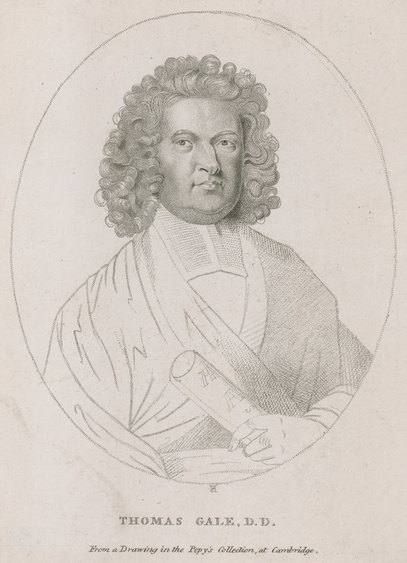 Anıtın üzerindeki yazıyı yazan Thomas Gale by English School