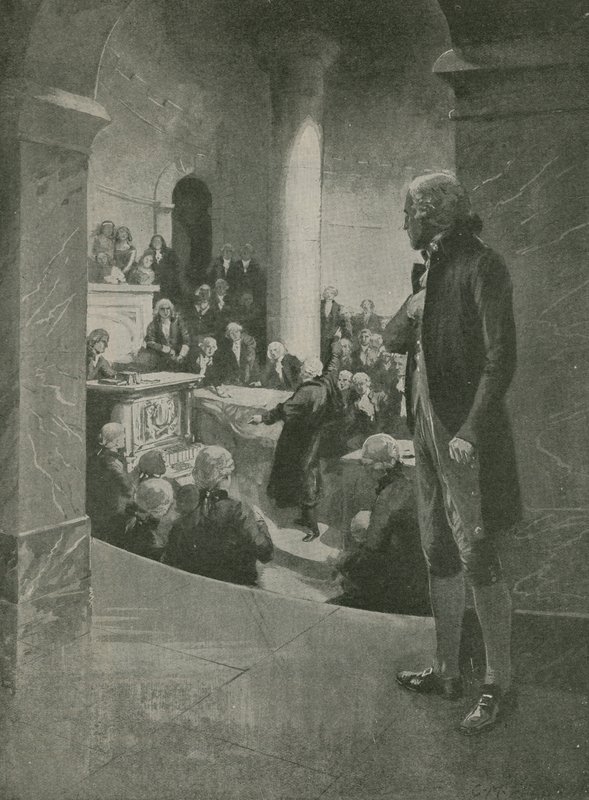 Thomas Jefferson ihanet konuşmasını dinliyor by English School