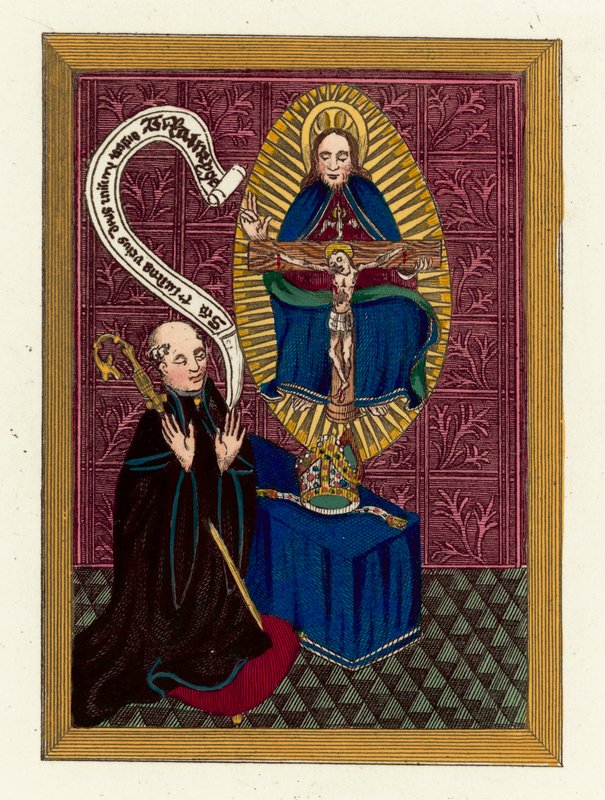 Thomas Ramryge, St Albans Abbot (renkli gravür) by English School