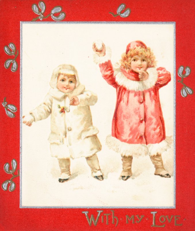 Kartopu Fırlatma, Noel Kartı. by English School