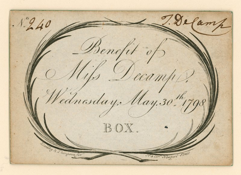 Drury Lane Tiyatrosu Bileti, Londra: Miss Decamp