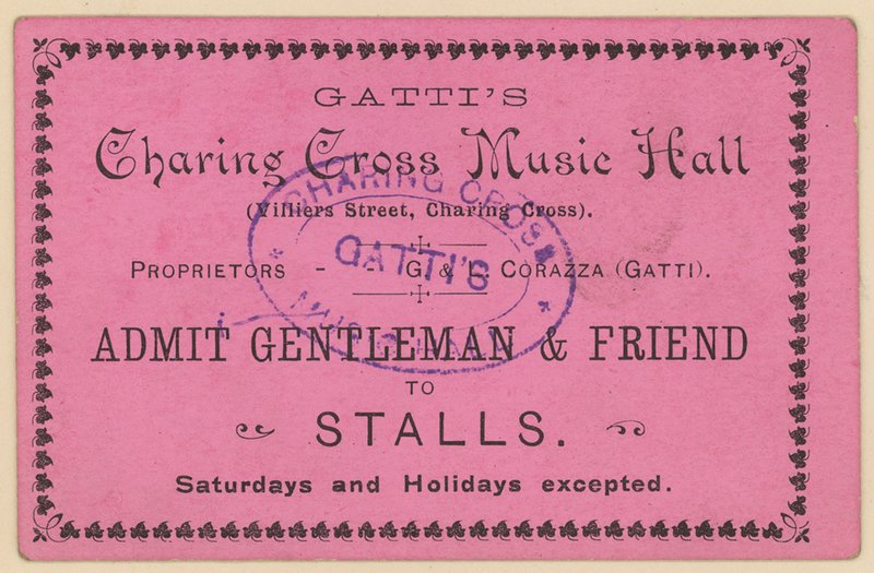 Gattis Charing Cross Müzik Salonu Bileti by English School