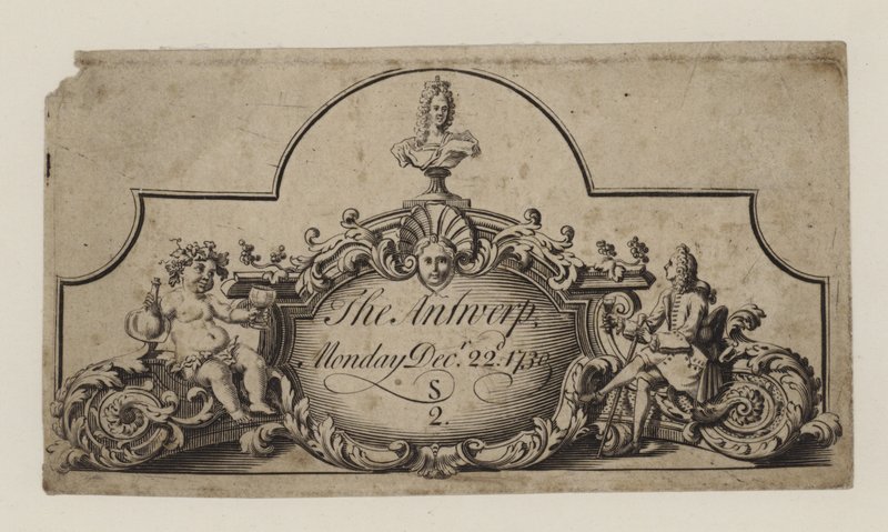 Anvers Bileti, 22 Aralık 1730 by English School