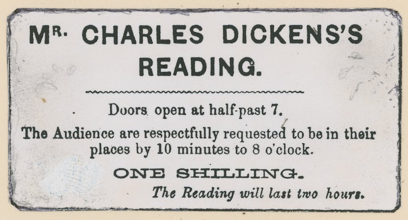 Charles Dickens okuması için bilet by English School