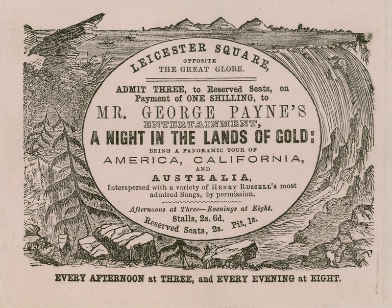 Bay George Paynes eğlencesine giriş bileti Altın Topraklarda Bir Gece by English School