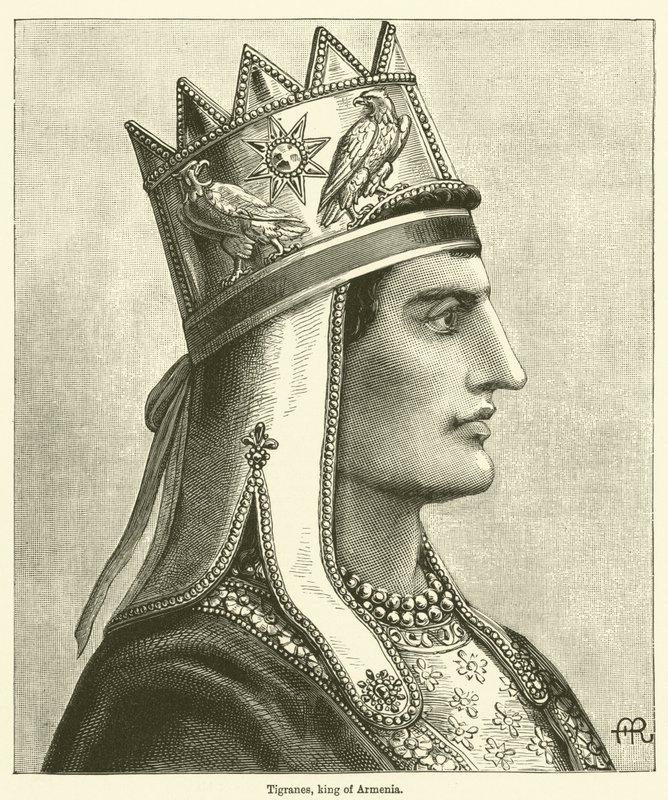 Tigranes, Ermenistan Kralı (gravür) by English School