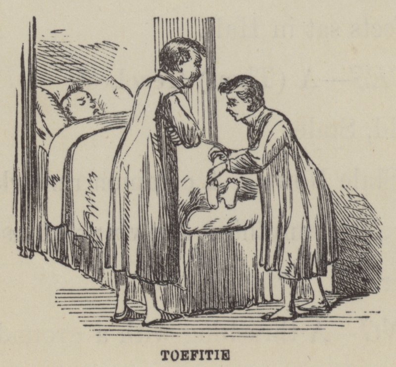 Toefitie (gravür) by English School