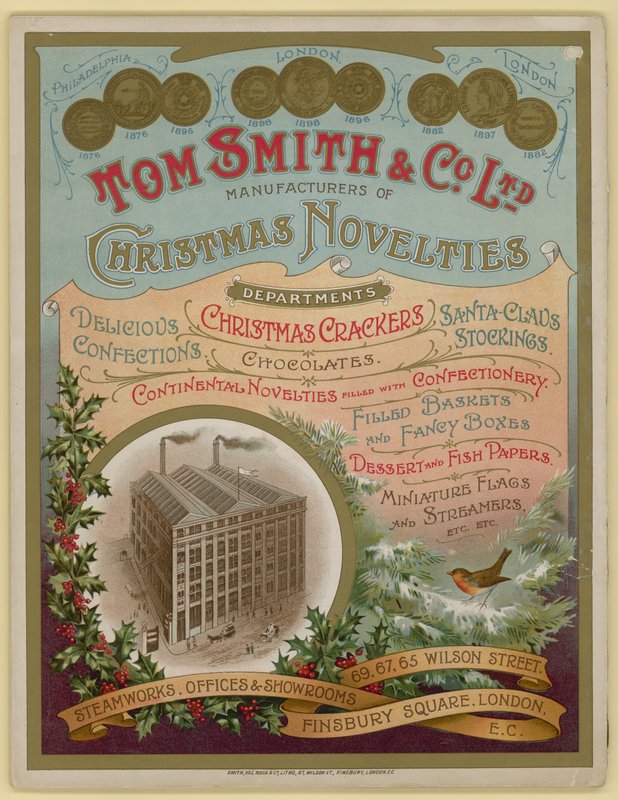 Tom Smith & Co Ltd, Noel Yenilikleri, Noel Krakerleri, Broşür kapağı by English School