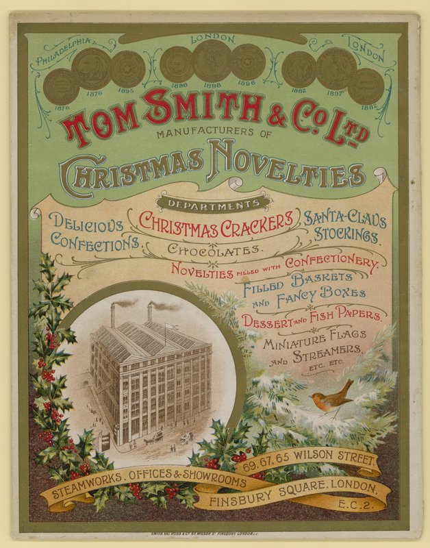 Tom Smith & Co Ltd, Noel Yenilikleri, Noel Krakerleri, Broşür kapağı by English School