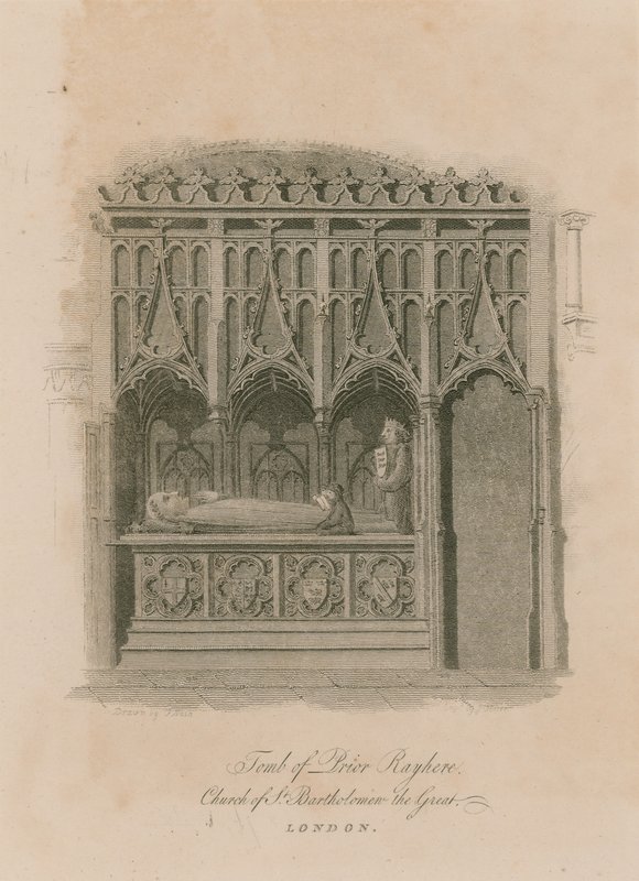 Prior Rayhere Mezarı, Büyük Aziz Bartholomew Kilisesi, Smithfield by English School