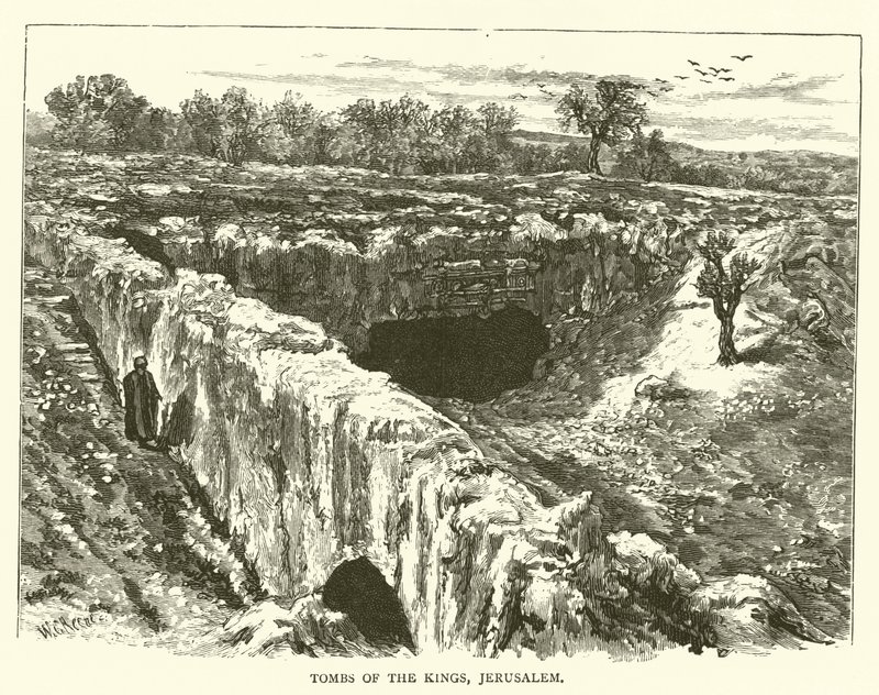 Kral Mezarları, Kudüs (gravür) by English School