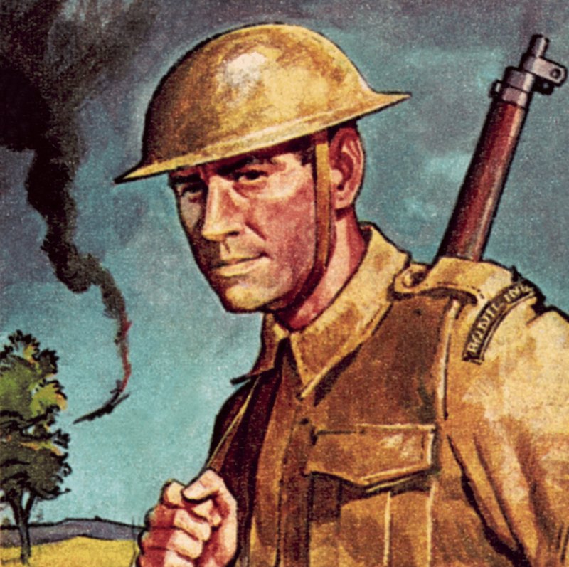 Tommy Atkins, the nick name for a private soldier in the British Army by English School