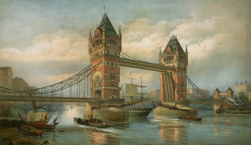 Tower Bridge, Londra by English School