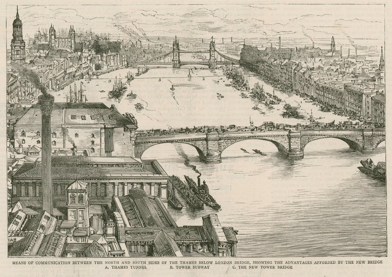 Tower Bridge, Londra by English School