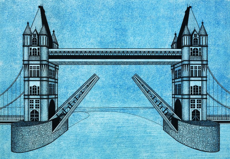 Tower Bridge, Londra by English School