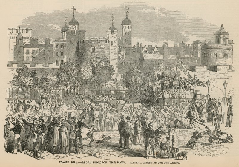 Tower Hill, Londra: Donanma için işe alım by English School