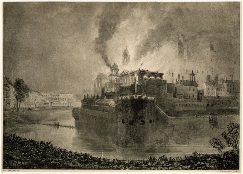 Londra Yangın Kulesi, 1841 by English School