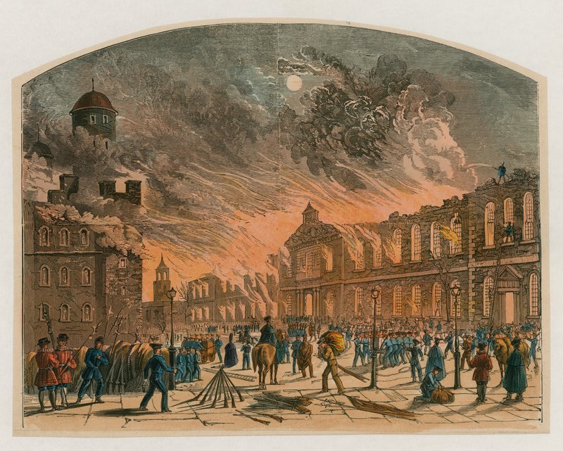 Londra Yangın Kulesi, 1841 by English School