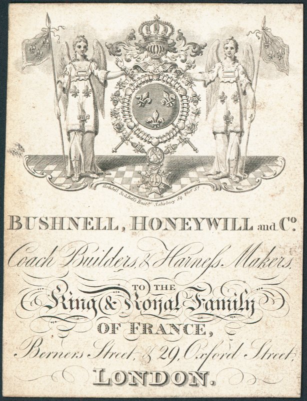 Ticari kart, Bushnell, Honeywill and Co. by English School