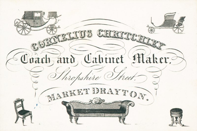 Ticari kart, Cornelius Critchley by English School