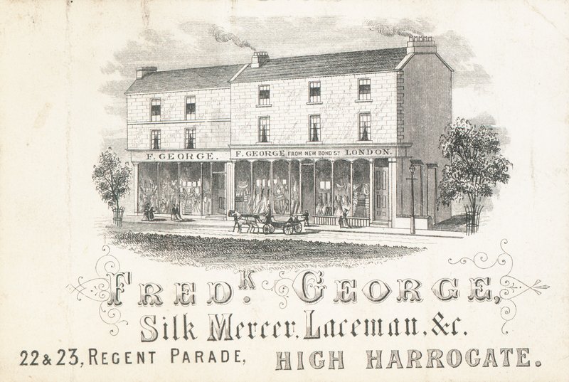 Ticaret kartı, Frederick George, ipek tüccarı ve dantelci by English School