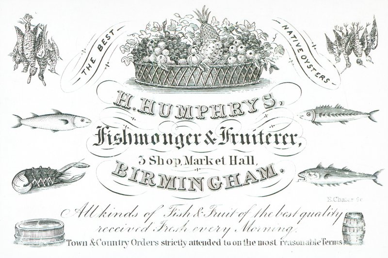 Ticaret kartı, H Humphreys by English School