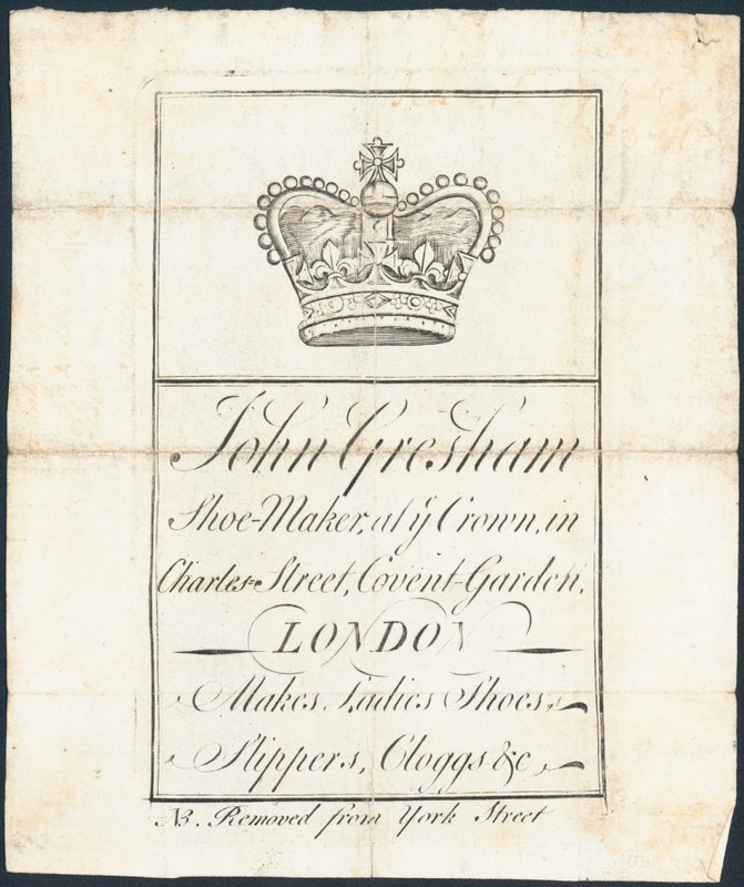Ticaret kartı, John Gresham by English School